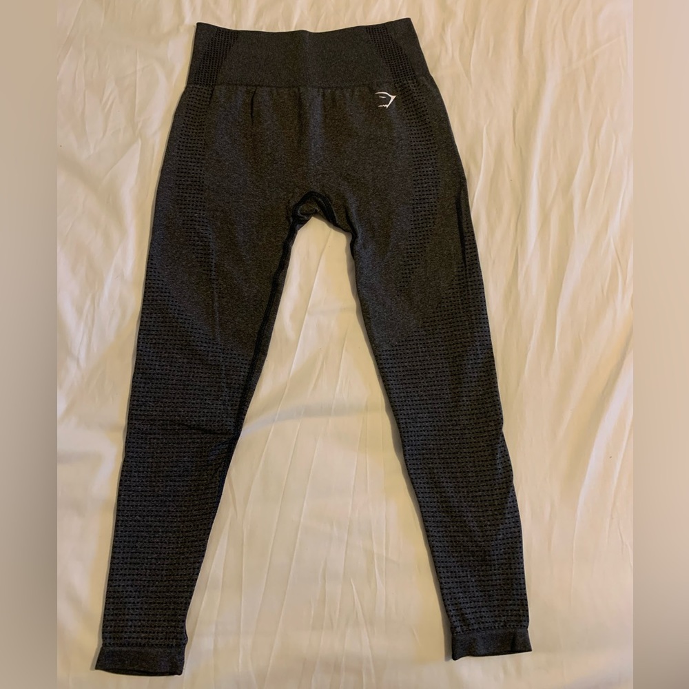 Gymshark vital seamless 2.0 leggings size medium charcoal marl dark grey